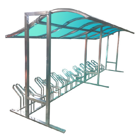 ws6 자전거보관소-렉산 지붕:녹색 / 4M(10대분) 주문제작