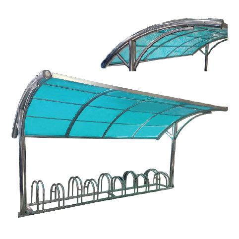 ws7 자전거보관소-렉산 지붕:브라운 / 4M(10대분) 주문제작