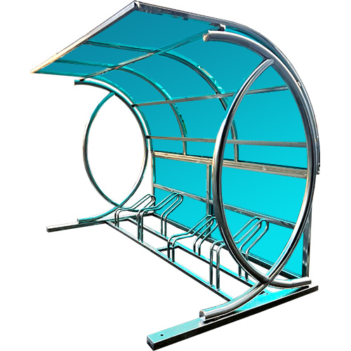 ws13 자전거보관소-렉산 지붕:녹색 / 2M(5대분) 주문제작