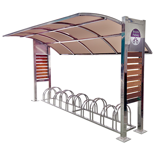 ws14 자전거보관소 (렉산/방부목) 지붕:브라운 / 3M(7대분) 주문제작