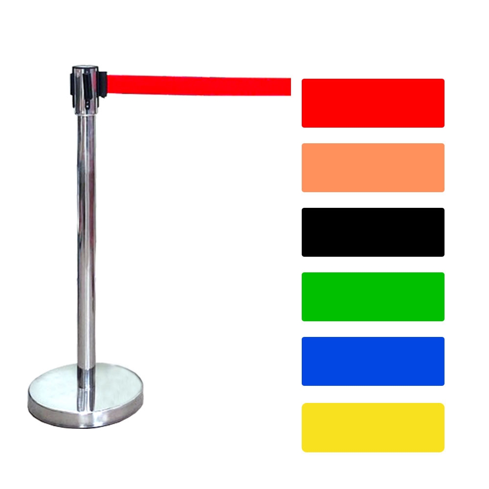 WS 벨트형스텐차단봉 / 2M*5cm (적색)