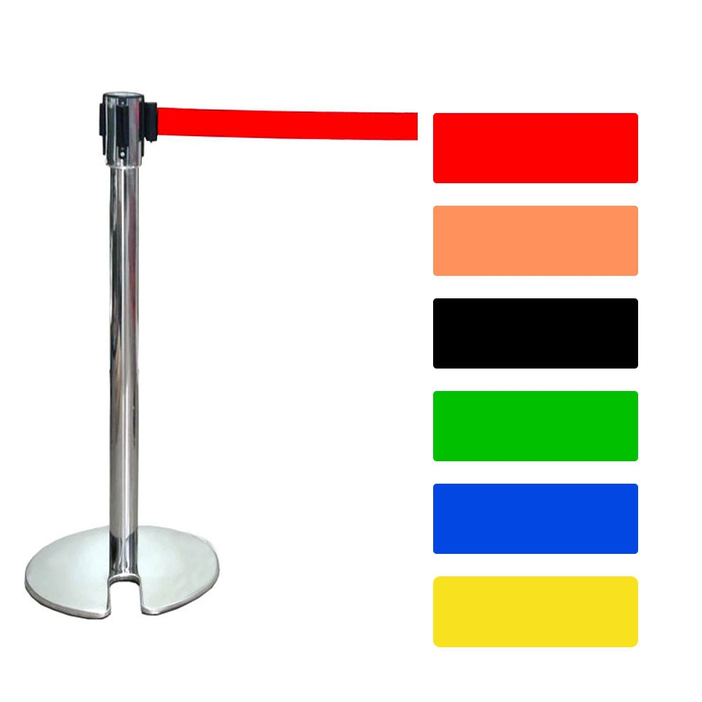 WS 중첩식 벨트형스텐차단봉 / 2M*5cm (청색)