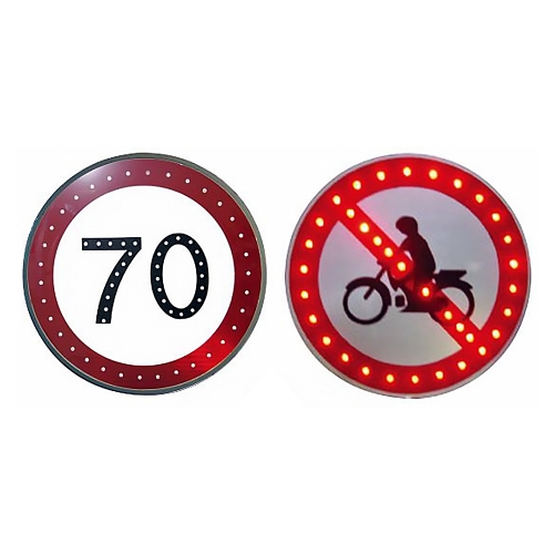 LED점멸표지판(원형900/삼각1200) AC(220V) 주문제작