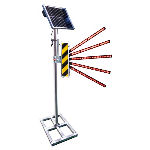 WS 5단접이식신호수 (쏠라/AC) 쏠라(24시간용)
