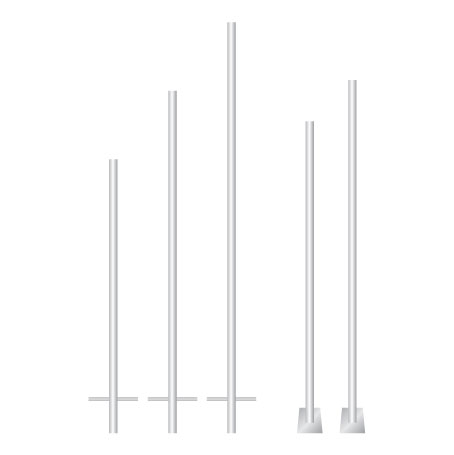 갈매기표지판용 백관지주 앙카식/60Φ*H2500