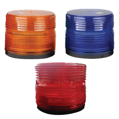 LED 싸이키경광등 k125Φ 청색 / AC 220V / 피스식 / 싸이렌