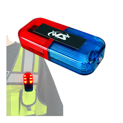 (보급형) LED 초미니경광등 / WCL-1 클립형 / 적+청