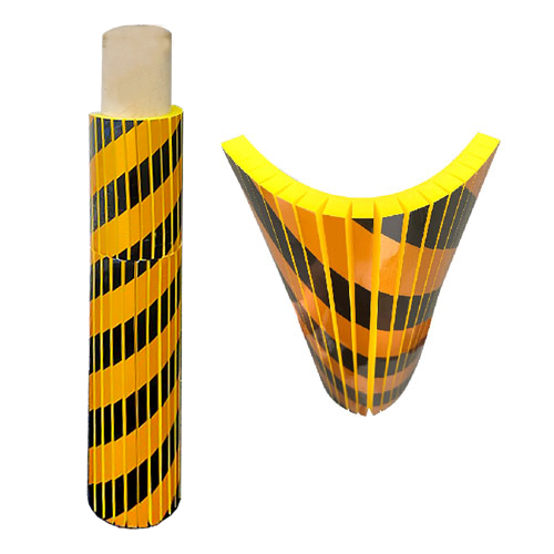 접착식 원형기둥보호대(절개형) 500*250