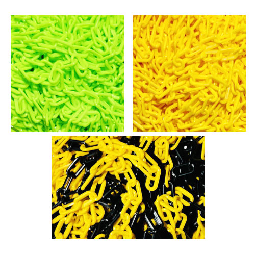 플라스틱체인 8mm 노랑색 / 50미터