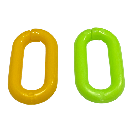플라스틱연결고리-O형 (10mm) 노랑색