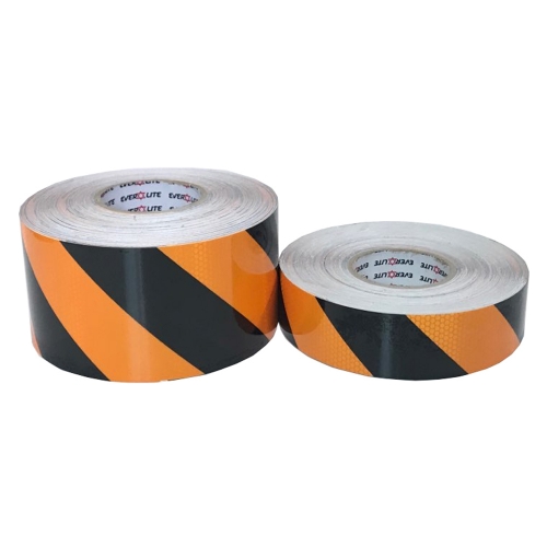 프리즘 고휘도벌집반사 (사선) 황+검 15cm-45.7M (1롤) A26