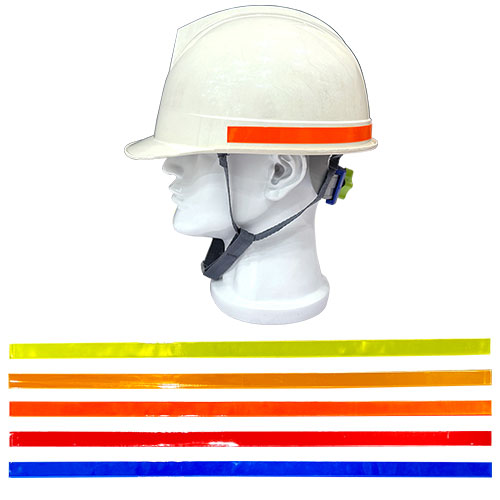안전모식별띠(고휘도) / 일자형 적색 (7개입)