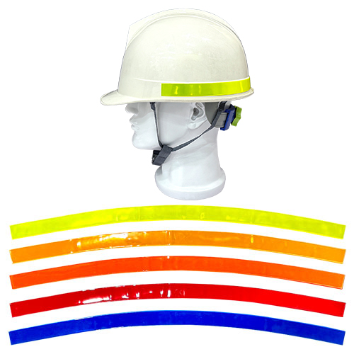 안전모식별띠(고휘도) / 라운드형 노랑 (5개입)