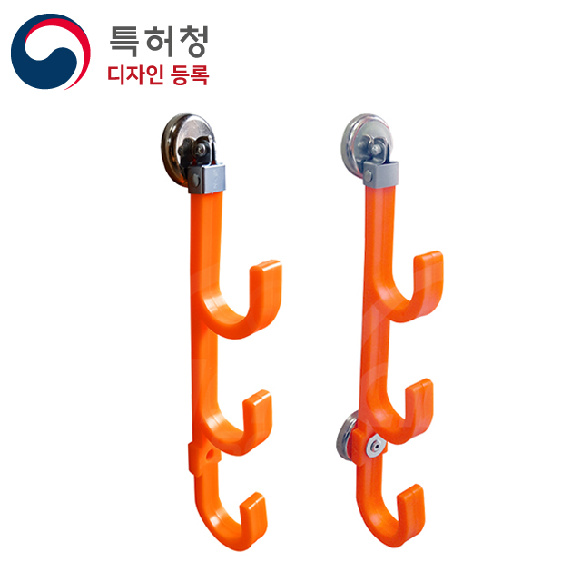 자석3단 전선거치대 (자석1개)
