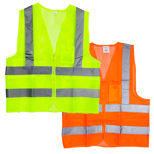 신호수 안전조끼(망사) 형광색/XL