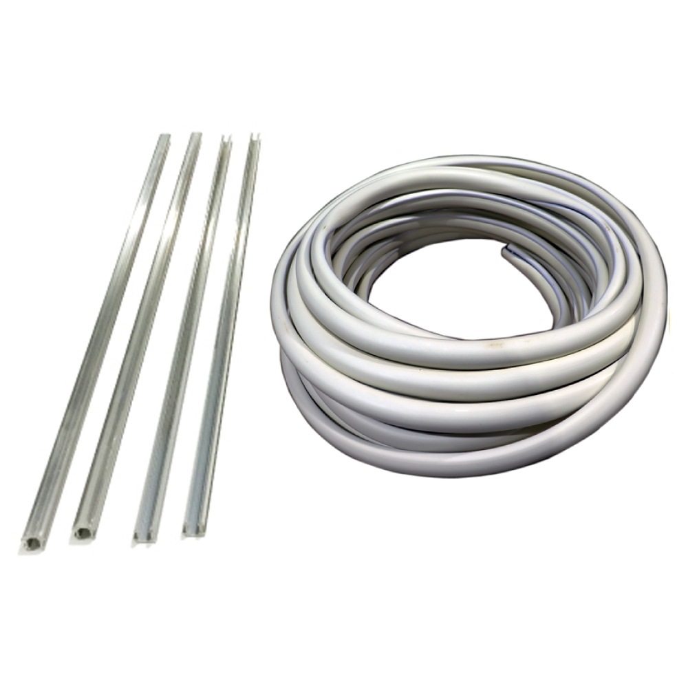 PVC핸드레일 알미늄바(미터당) (3M단위판매)