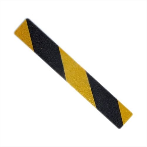 (낱장) 3M 미끄럼테이프 검정+노랑사선(610) 150mm×1.5M