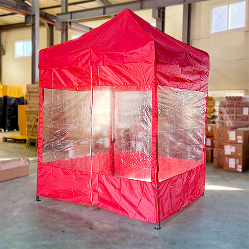 WS 캐노피 / 3M×4.5M (바람막이) 적색 4면(모기장) 1면:민자