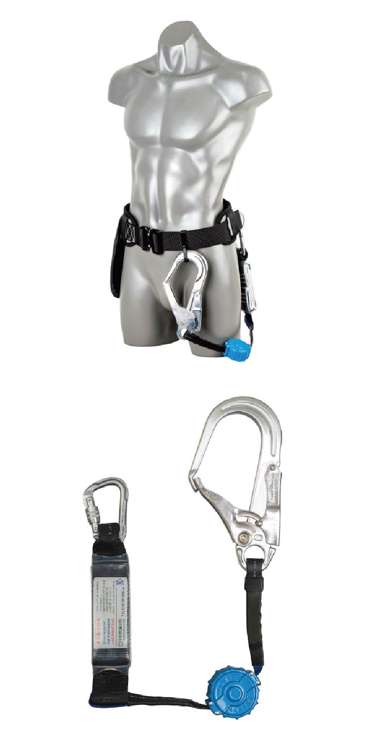 허리식안전벨트 (A/L) 자동릴 K331-1-0019 훅:알미늄