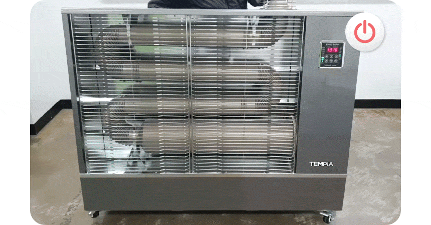 템피아 원적외선튜브히터(돈풍기) 41형 / TPA-H16000 노출가준수필수