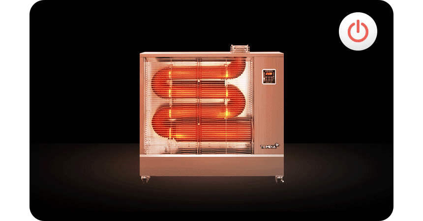 템피아 원적외선튜브히터(돈풍기) 41형 / TPA-H16000 노출가준수필수