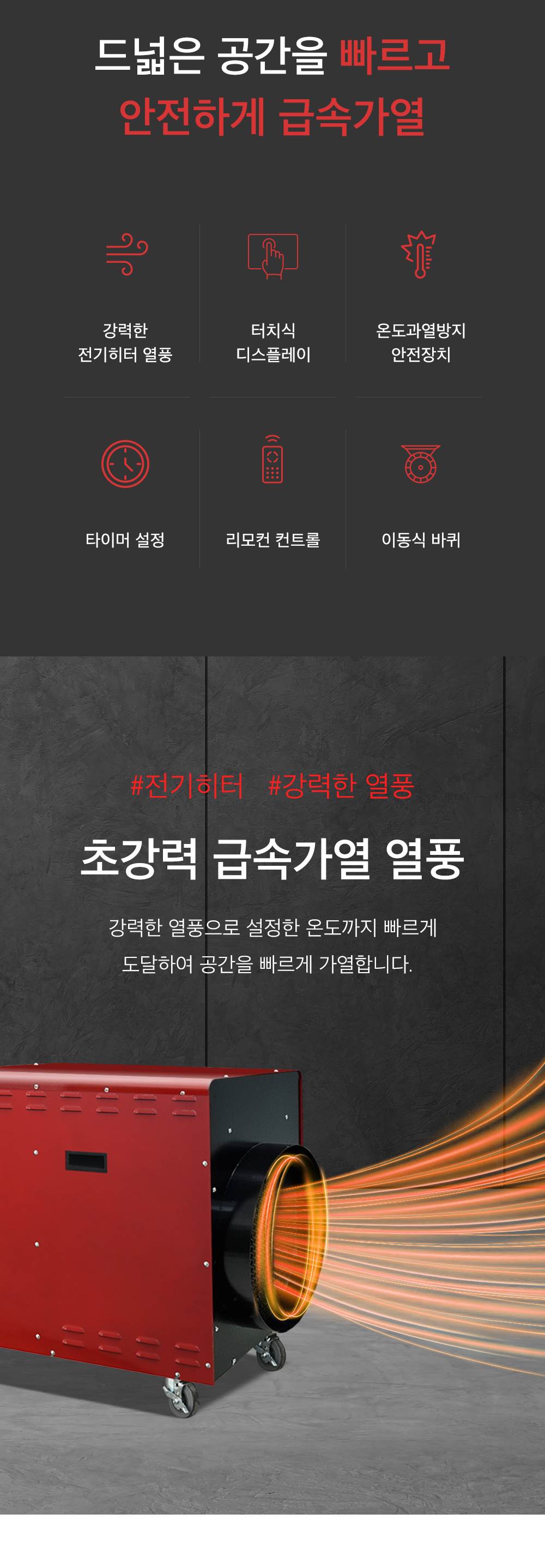 화레이 전기 열풍기 / 산업용 온풍기 35형 / FNEH-330 노출가준수필수