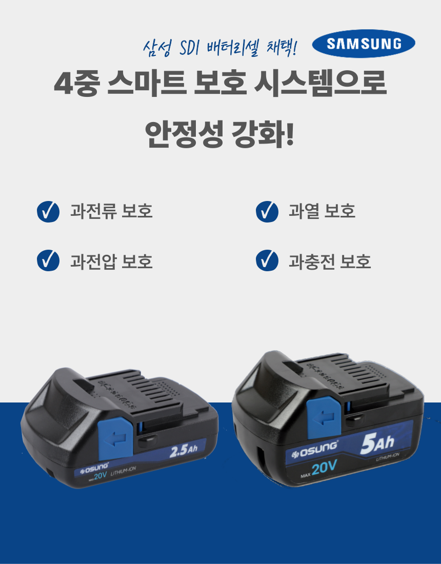 충전 리벳건 OCR-2014BL 50 [2 BAT] + OMC-2030D + PLASTIC BOX
