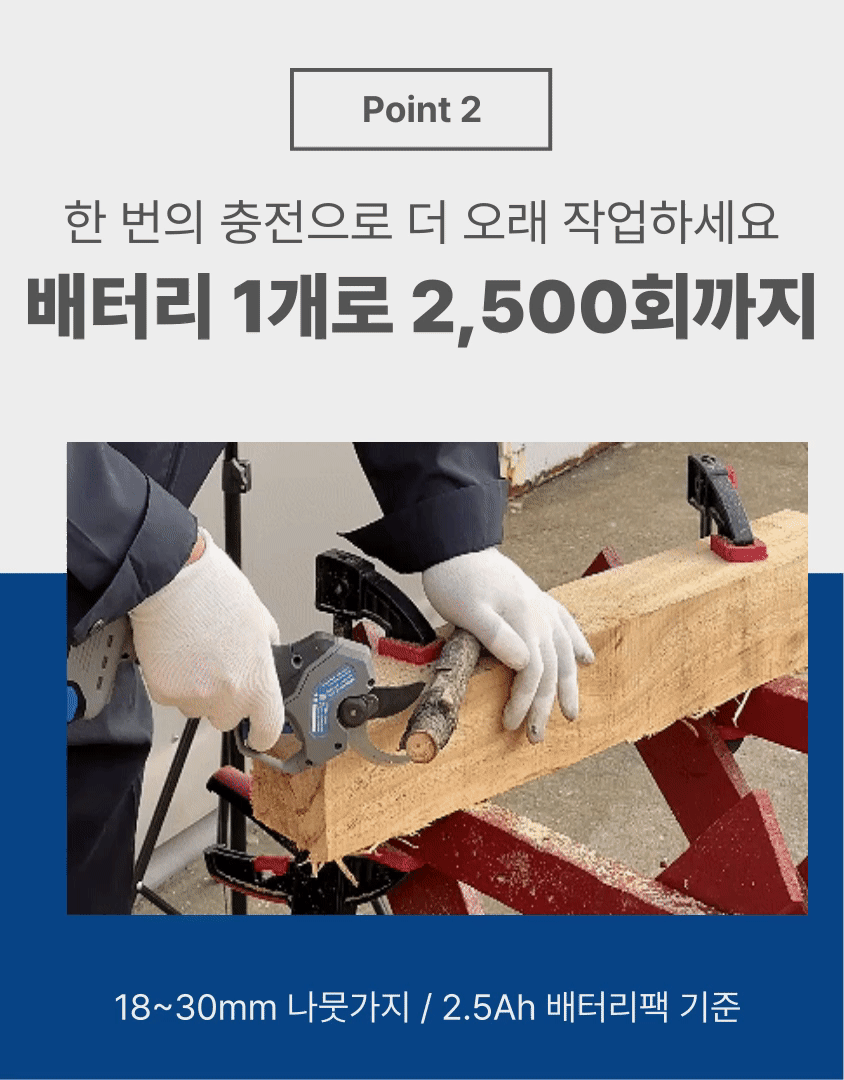 35mm 충전 전지가위 B2059PS BARE TOOL + PLASTIC BOX