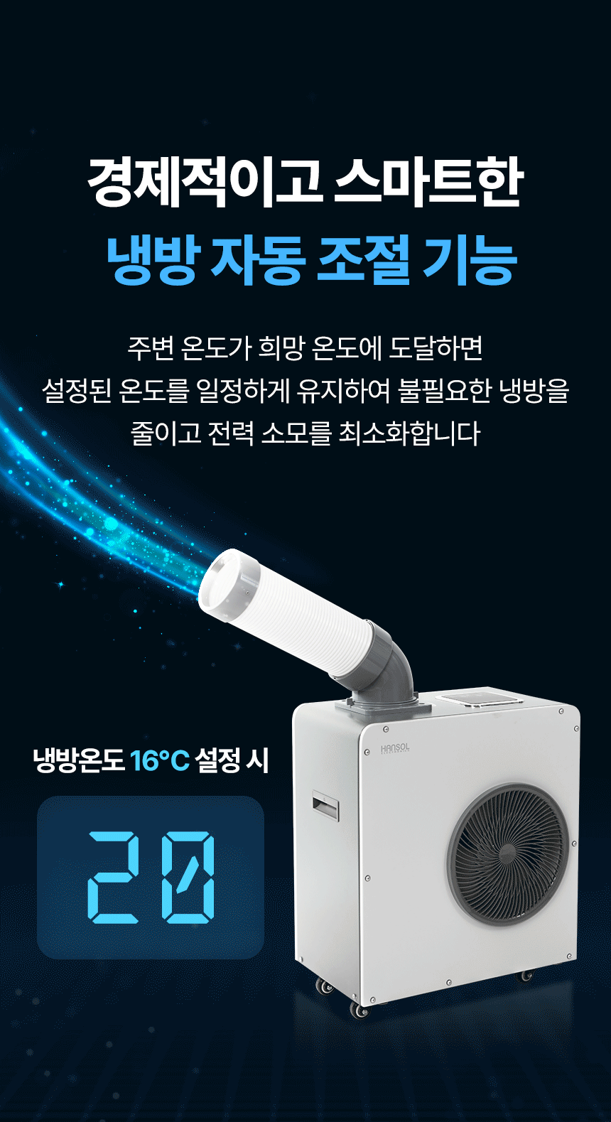 한솔 / 미니 산업용 에어컨 2구 / HSE-SP6600K 무료배송