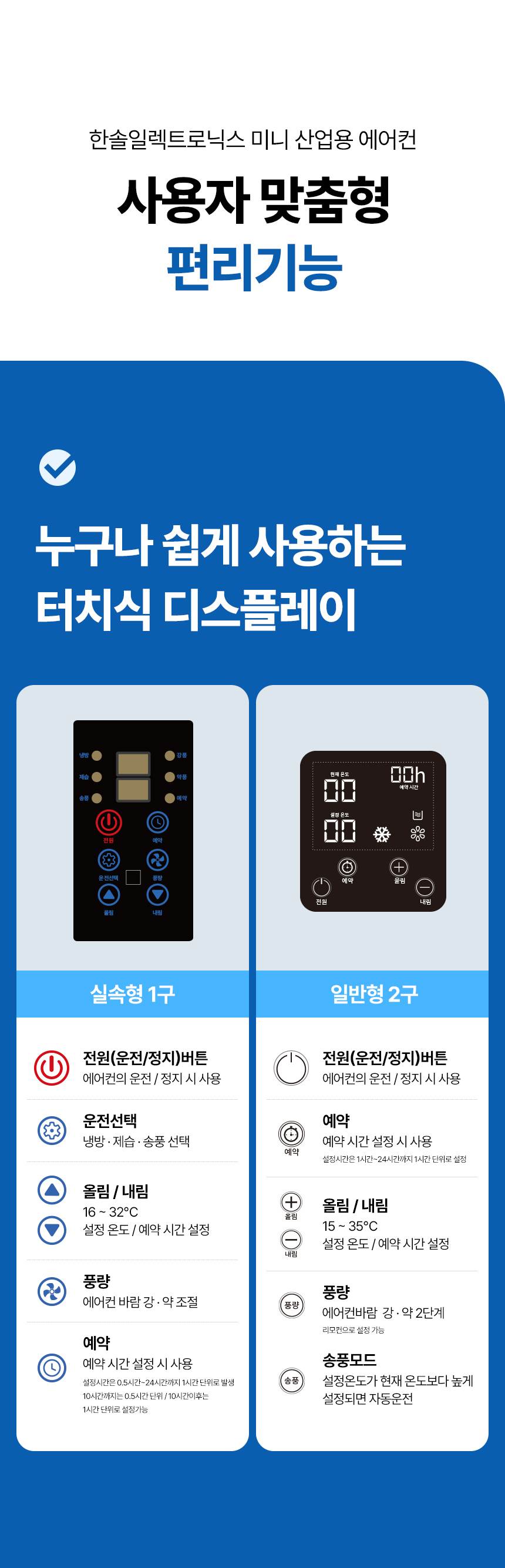 한솔 / 미니 산업용 에어컨 2구 / HSE-SP6600K 무료배송