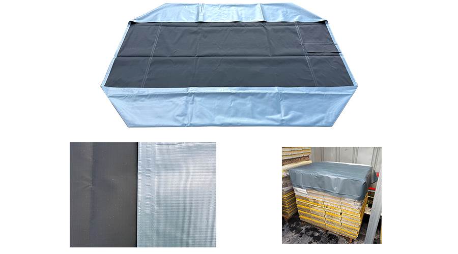 PVC박스 (파레트덮개) 1.2×1.2×0.3 (검회)