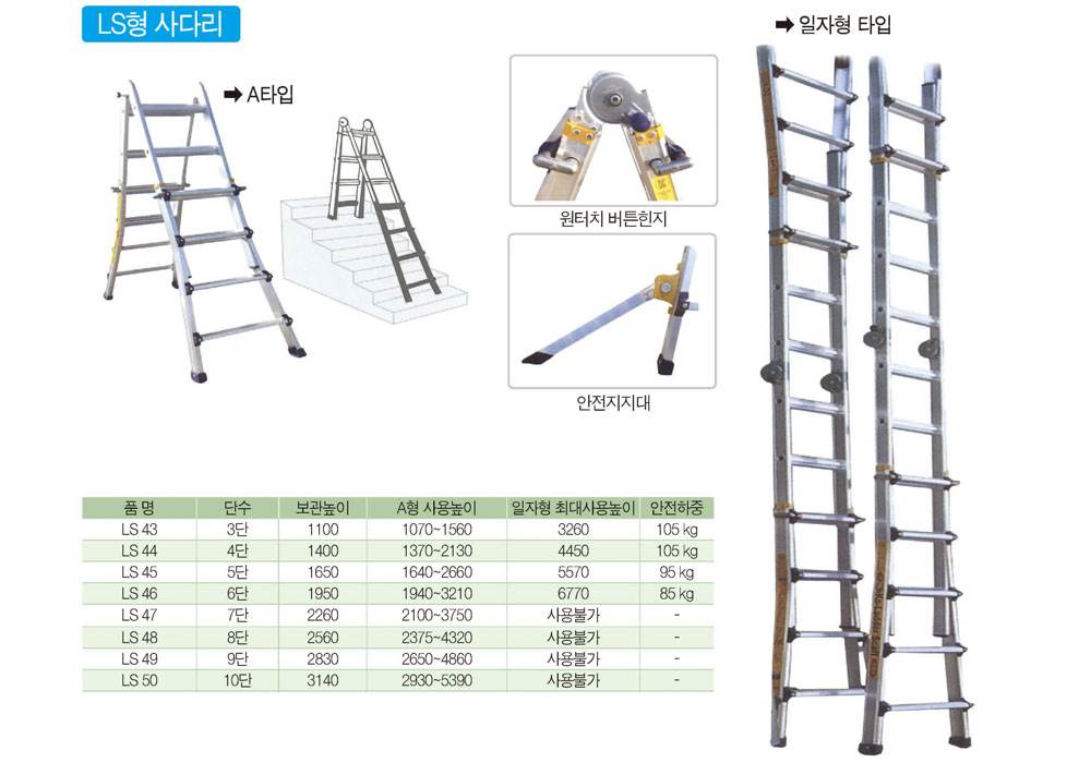 LS형사다리 (알미늄) LIC 7단