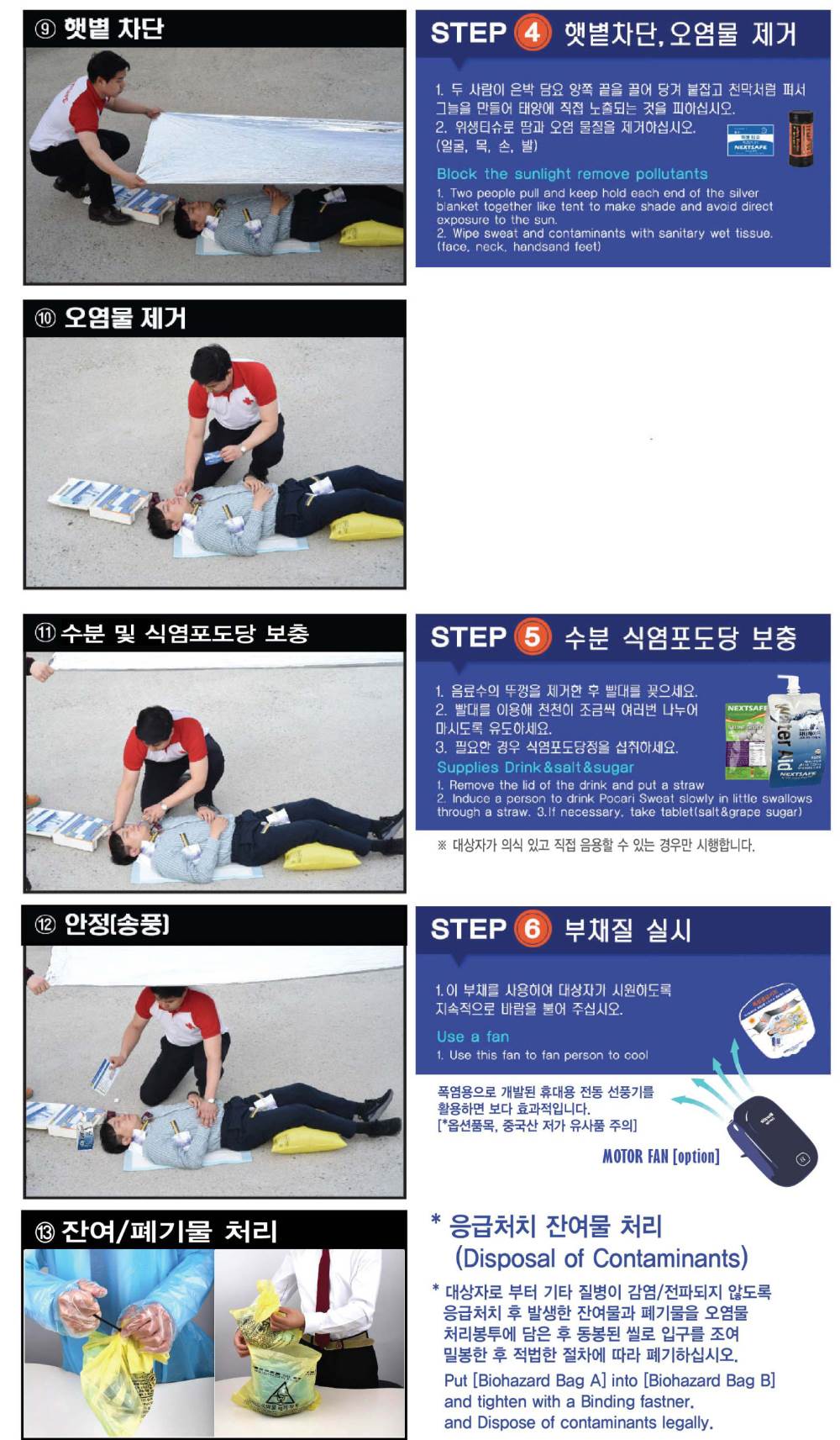 폭염응급키트 (블루) (셋트)